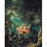 Họa phẩm tranh sơn dầu Chiếc xích đu (1767) của Jean-Honoré Fragonard